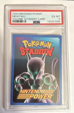 2000 Nintendo Power Mewtwo Volume 131 Insert Card PSA 6 - Image 1