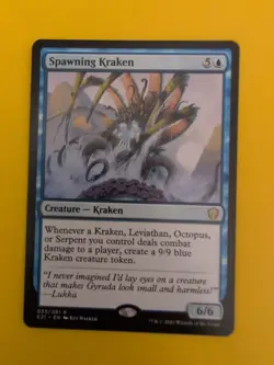 Spawning Kraken. C21 Magic the Gathering Card. Rare NM as shown. - Image 1