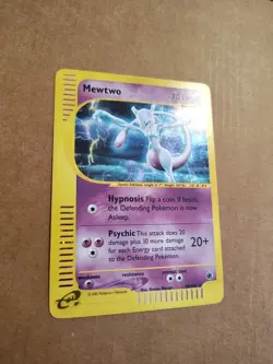 Pokemon Mewtwo Card 20/165 Holo Rare Expedition Base Set - Image 2