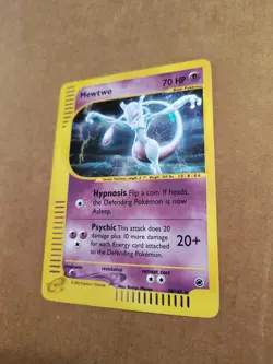 Pokemon Mewtwo Card 20/165 Holo Rare Expedition Base Set - Image 3
