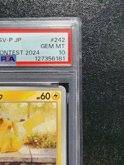 PSA 10 Pikachu Illustration Contest 2024 Promo SV-P #242 Japanese Pokemon Card - Image 4