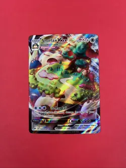Pokemon TCG Snorlax VMAX Holo Ultra Rare Card Sword & Shield Base Set 142/202 - Image 2