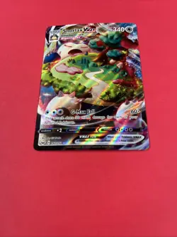 Pokemon TCG Snorlax VMAX Holo Ultra Rare Card Sword & Shield Base Set 142/202 - Image 3