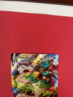 Pokemon TCG Snorlax VMAX Holo Ultra Rare Card Sword & Shield Base Set 142/202 - Image 4