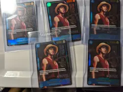 One piece Monkey D.Luffy P-055 Live Action Premium English Card Foil NM - X5 - Image 2