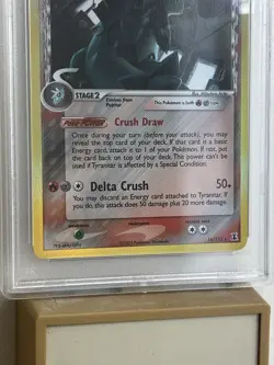 Pokemon TCG Tyranitar EX Holo Rare Card 16/113 2005 Delta Species PSA 8 - Image 4