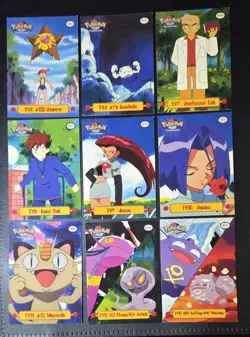 1999 Pokemon TV Animation Series 1 Complete 9 card Puzzle Set (Ex to NM) - Image 2