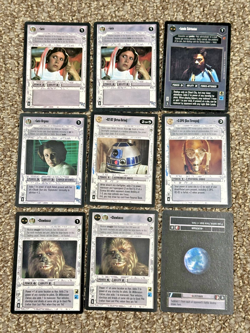 Large Lot Star Wars CCG 1995 Premiere Cards Darth Vader Boba Luke - Black Border - Image 4
