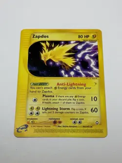Pokemon Card TCG Zapdos Aquapolis 44/147 Non-Holo Card 2002 NM-VLP Condition - Image 1