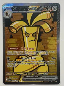 Gholdengo ex 252/182 Special Illustration Rare Paradox Rift Pokemon Card - Image 1