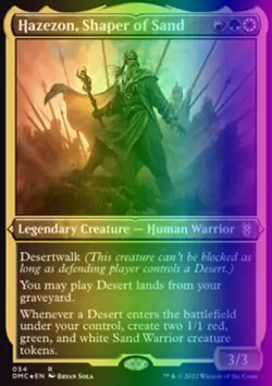 MTG Hazezon, Shaper of Sand (54/253) Dominaria United Commander LP FOIL - Image 1