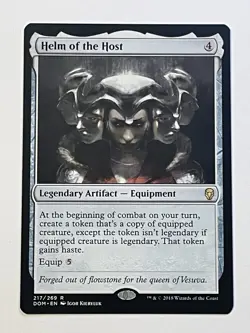 MTG Helm of the Host NM Dominaria Regular Magic The Gathering - Image 1
