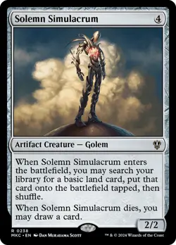 MTG Solemn Simulacrum - Murders at Karlov Manor Commander #238 - Image 1