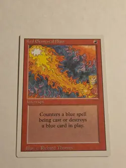 Red Elemental Blast X1 3ED MTG Revised - Image 1