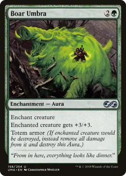 MTG Foil - Boar Umbra - 158 / NM / English - Image 1