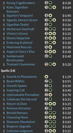 MTG Coven Counters Innistrad Midnight Hunt Commander Deck Sleeved And Never Used - Image 3