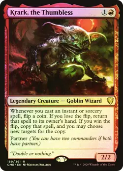 Krark, the Thumbless Foil Commander Legends NM MTG - Image 1