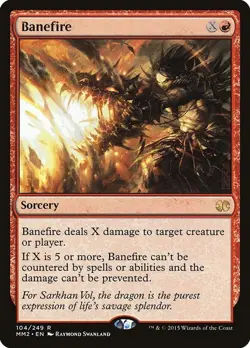 MTG Banefire - Modern Masters 2015 (MM2) LP Rare #104 - Image 1
