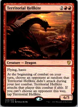Magic the Gathering Territorial Hellkite Commander 2017 MTG Free Shipping - Image 1