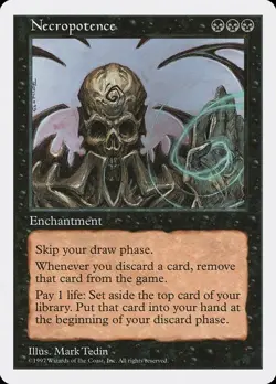 5th Edition MTG 1 Necropotence Magic - Image 1