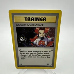 Pokemon TCG Rocket’s Sneak Attack Holo 16/82 Team Rocket Set Unlimited MP - Image 1