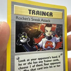 Pokemon TCG Rocket’s Sneak Attack Holo 16/82 Team Rocket Set Unlimited MP - Image 3