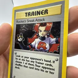 Pokemon TCG Rocket’s Sneak Attack Holo 16/82 Team Rocket Set Unlimited MP - Image 4