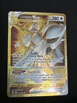 Arceus VSTAR NM GOLD Brilliant Stars 184/172 Pokemon TCG Holo NM - FREE SHIPPING - Image 1