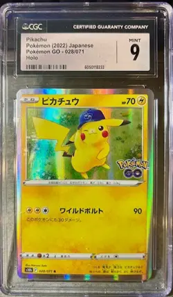 Pikachu 028/071 S10b: Pokemon GO Holo (Japanese) CGC Mint 9!!!!! - Image 1