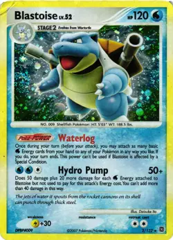 Pokemon TCG Blastoise Secret Wonders 2/132 Holo Rare DMG - Image 1