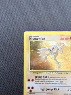 Pokemon Hitmonlee Fossil Unlimited 7/62 Holo Rare LP WOTC 1999 - Image 4