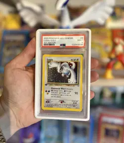 2000 pokemon neo genesis 1st edition holo lugia PSA 9 MINT+ WING SWIRL 🌀 - Image 1