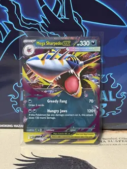 Mega Sharpedo EX Double Rare 61/094 ME02: Phantasmal Flames Pokemon TCG NM - Image 1