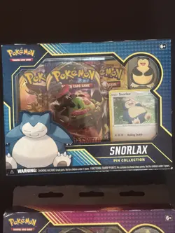 Pokemon TCG: Snorlax/Morpeko Pin Collection - Set of 2 New 6 Booster Packs - Image 2