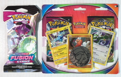 Pokemon Fusion Strike & Vivid Voltage LOT- 2-Pack Blister & 1 Sleeved Booster! - Image 1