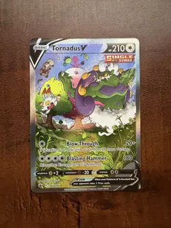 Tornadus V 185/198 Pokemon Chilling Reign Alternate Art Near Mint (NM) UR - Image 2
