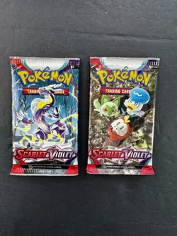 Pokemon Scarlet And Violet Base English Sealed Booster Pack Lot Of 2 NEW - Image 1