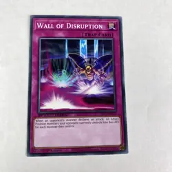 Yugioh Wall Of Disruption SBC1-ENI33 Streets of Battle City 1st Edition Common - Image 1