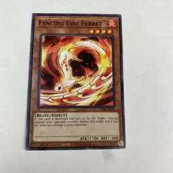 yugioh Fencing Fire Ferret SR14-EN020 Fire Kings Structure Deck 1st Edition - Image 1