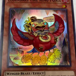 yugioh Legendary Fire King Ponix SR14-EN044 Fire Kings Structure Deck Rare - Image 2