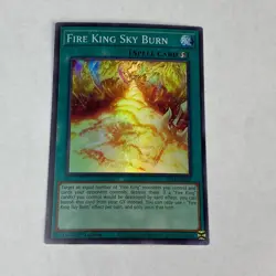 yugioh Fire King Sky Burn SR14-EN025 Fire Kings Structure Deck 1st Edition Rare - Image 1