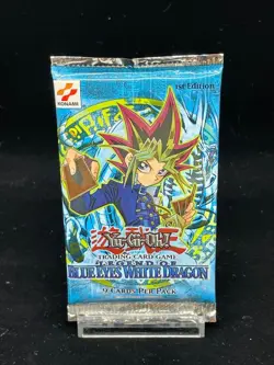 Yu-Gi-Oh! yugioh Legend of Blue-Eyes White Dragon LOB 1st Edition Unopened Pack - Image 3