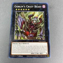 Yugioh Goblin's Crazy Beast PHNI-ENO48 Phantom Nightmare Common 1st Edition - Image 1