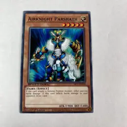 Yugioh Airknight Parshath SBC1-ENF04 Common 1st Edition Streets of Battle City - Image 1