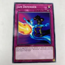 Yugioh Jam Defender SBC1-ENH16 Speed Duel Streets of Battle City 1st Edition - Image 1