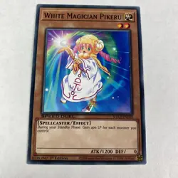 Yugioh White Magician Pikeru SGX2-ENE02 1st Edition Speed Duel Midterm Paradox - Image 1