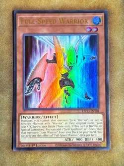 Yugioh Full-Speed Warrior L5DD-ENY01 Ultra Rare 1st Ed NM - Image 1