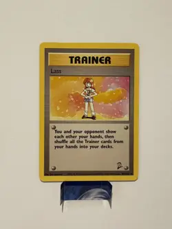 Pokemon TCG Lass 104/130 Base Set 2 Rare Trainer Card LP Condition - Image 1