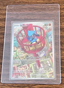 Pokemon TCG Riolu 010 Pokemon Center Stamped Promo Card Mega Evolution - NM - Image 1