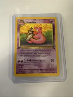 Pokemon TCG Slowbro Fossil 1st Edition Uncommon Card 43/62 - Image 1
